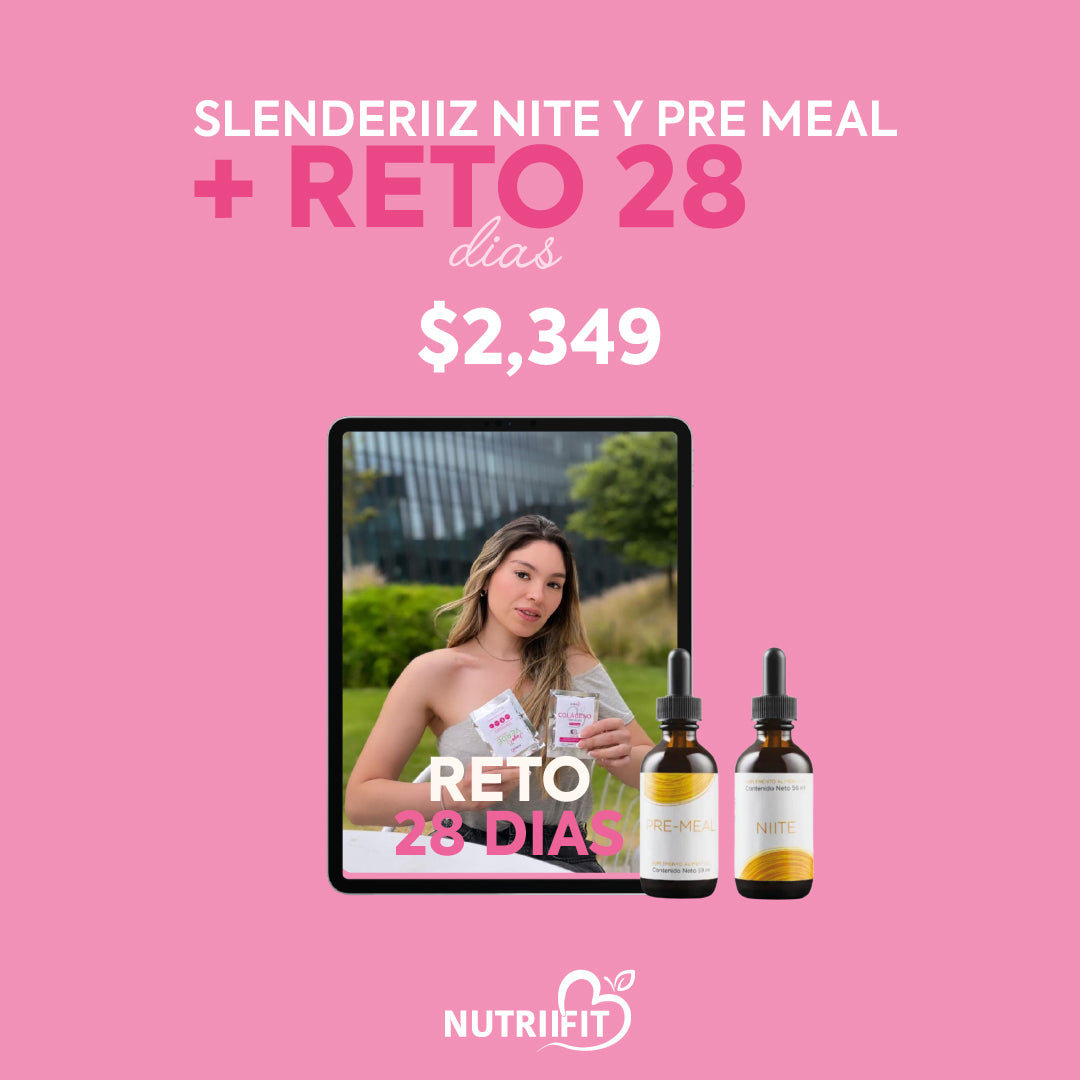 Kit Gotas Slenderiiz Nite y Pre Meal + Plan de Alimentación 28 Días