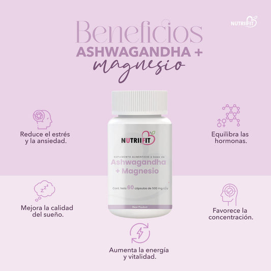 Cápsulas de Ashwaganda y Glisinato de Magnesio 🌿💪