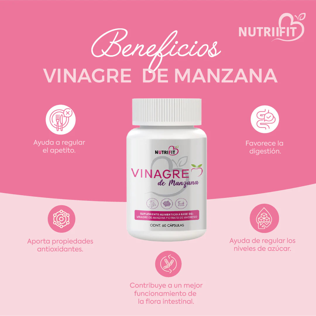 Kit de Cápsulas de Vinagre de Manzana con Citrato de Magnesio